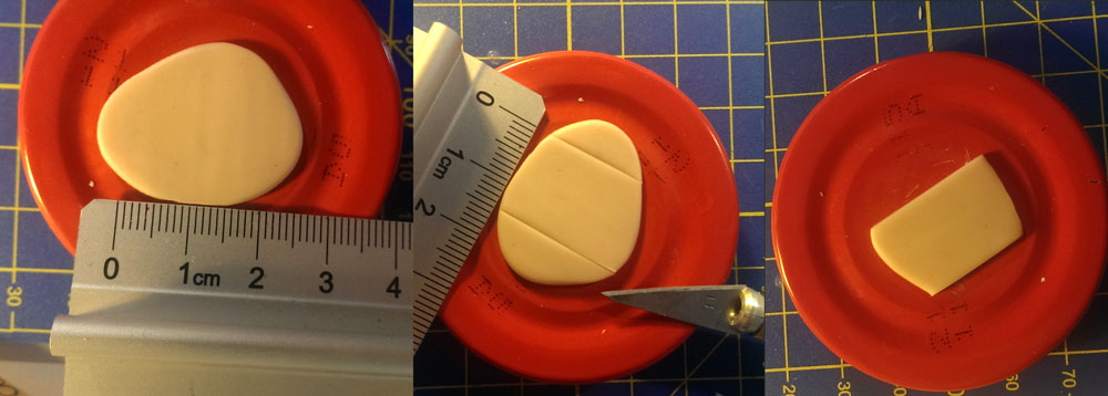 Remove unnecessary clay with your knife